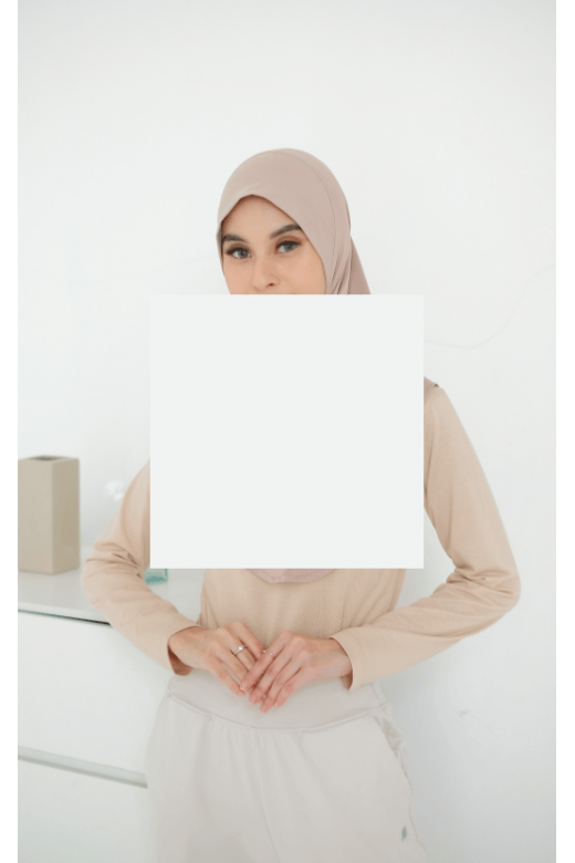 Maisa Hijab Sporty Cream